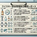 ウイスキーで酔いやすい理由としてアルコール度数、飲酒量、飲むペース、体調の確認項目を整理した資料風アイキャッチ画像