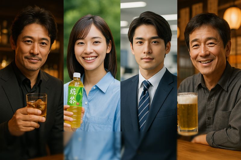 現在CMに出演している俳優は誰？