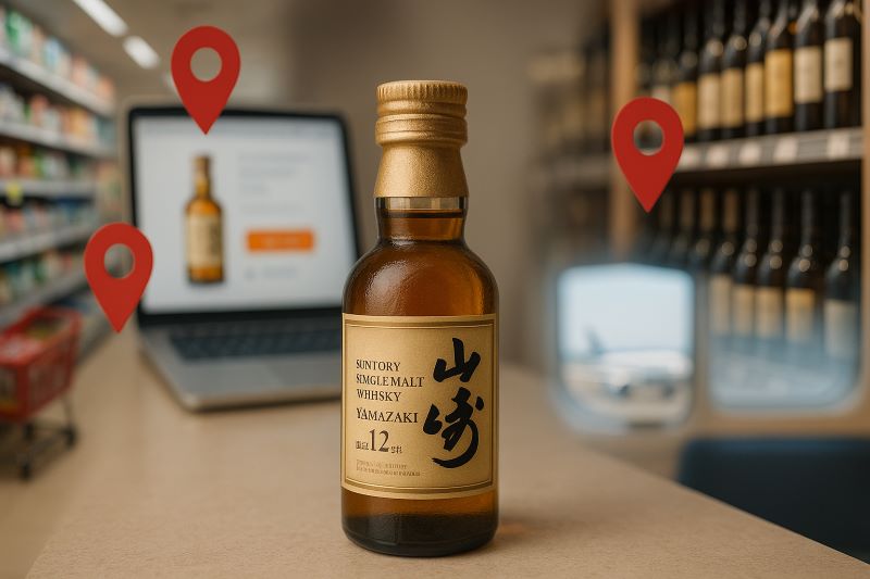 山崎12年のミニボトルはどこで買えますか？