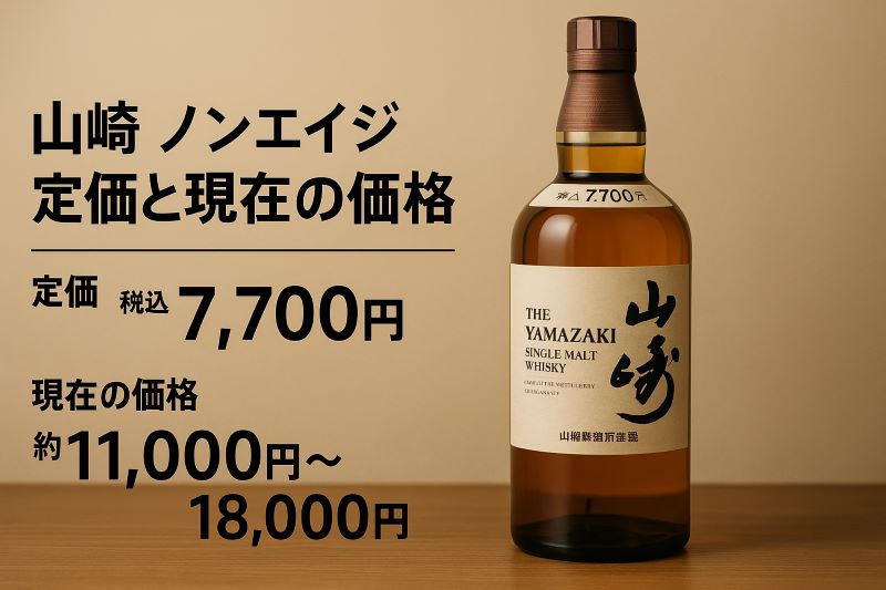 山崎 ノンエイジ 定価と現在の価格