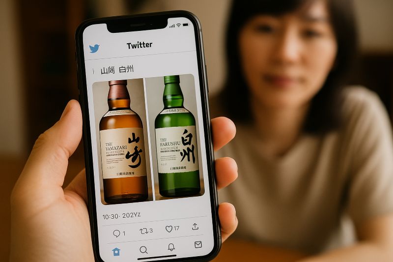 山崎・白州のコンビニ情報をツイッターで追う