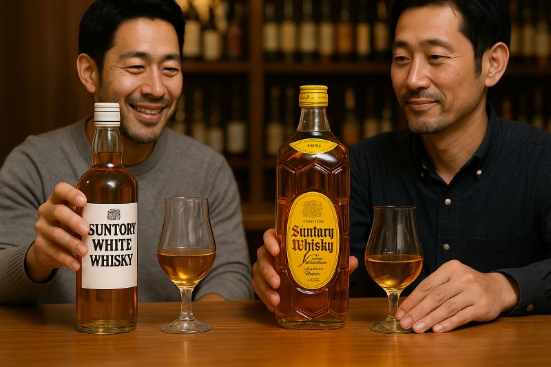 定番の角瓶との違いを飲み比べ 定番の角瓶との違いを飲み比べ