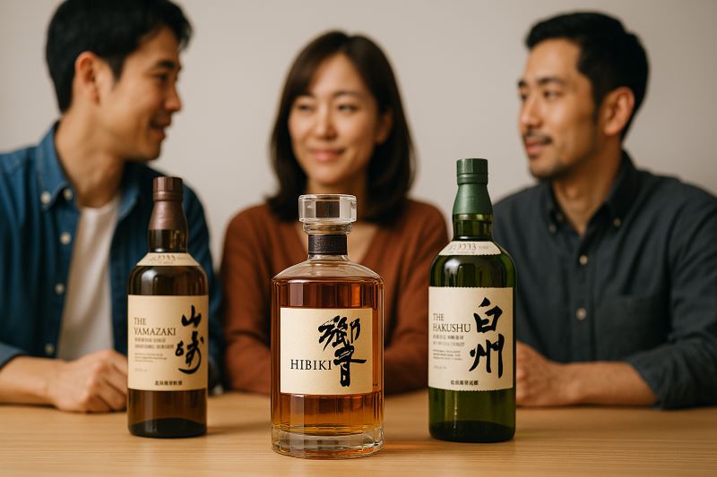 山崎、響、白州の関係性 山崎、響、白州の関係性