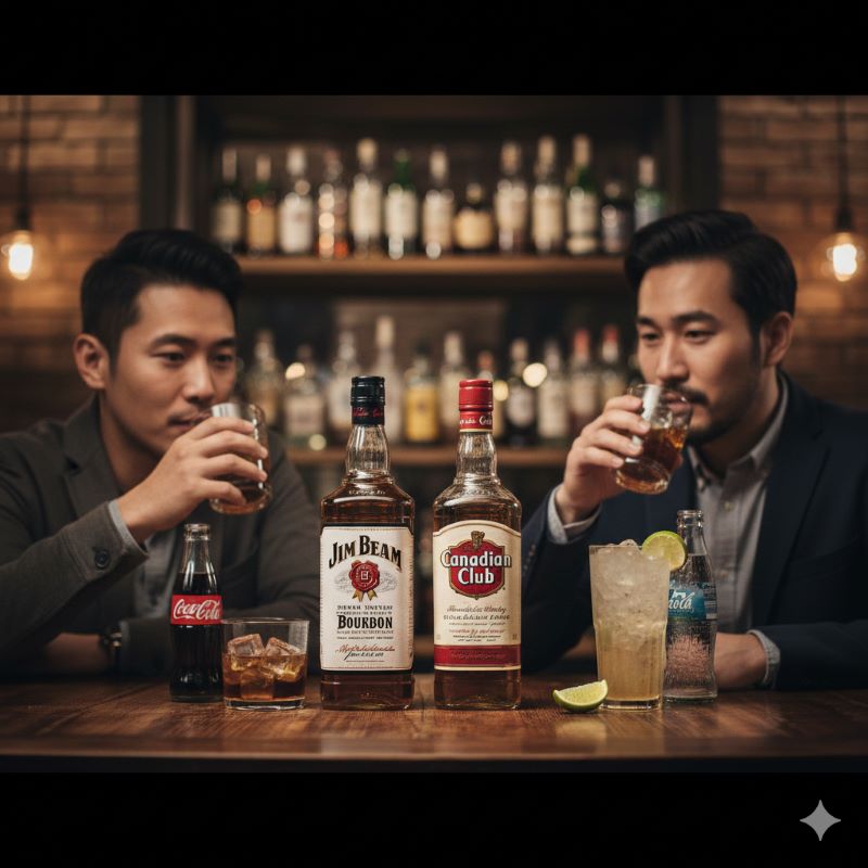 ジムビームとカナディアンクラブ