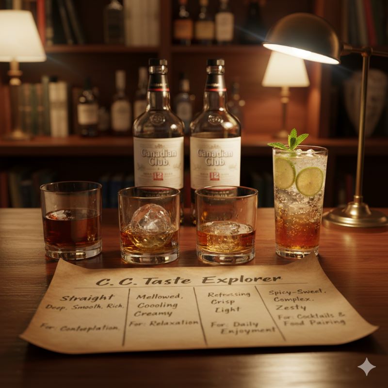 自分に合った味を選ぶための、ストレートやハイボールなど様々な飲み方の比較イメージ