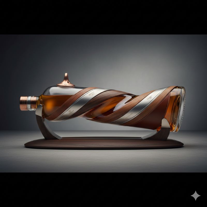 自動車の水平移動をイメージした「The Macallan Horizon」の革新的なホリゾンタルボトル