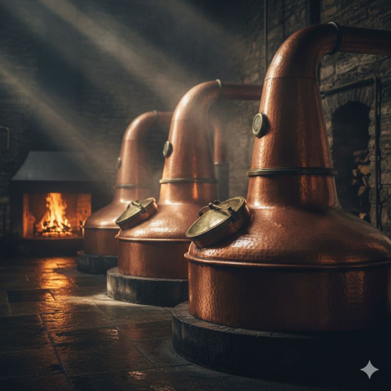 マッカランの濃厚な味わいを生み出すスペイサイド最小の銅製蒸留釜